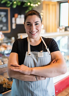 Emprendedora dueña de una casa de tortas que utiliza Tienda.app